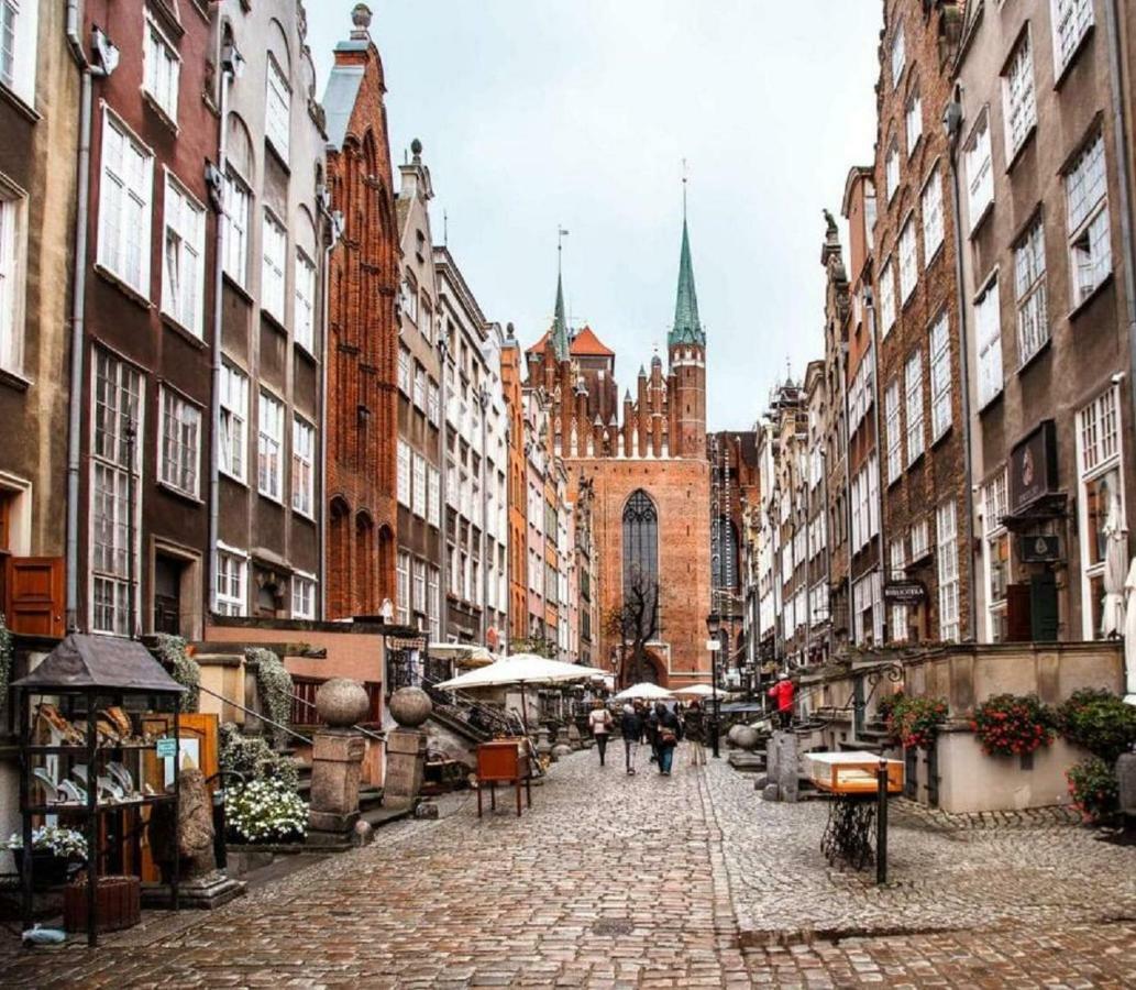 3-Rooms Apartment With Balcony By The Oldtown Gdańsk Kültér fotó